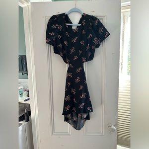 Abercrombie & Fitch black floral mini dress